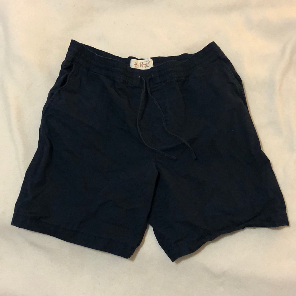 Penguin drawstring shorts